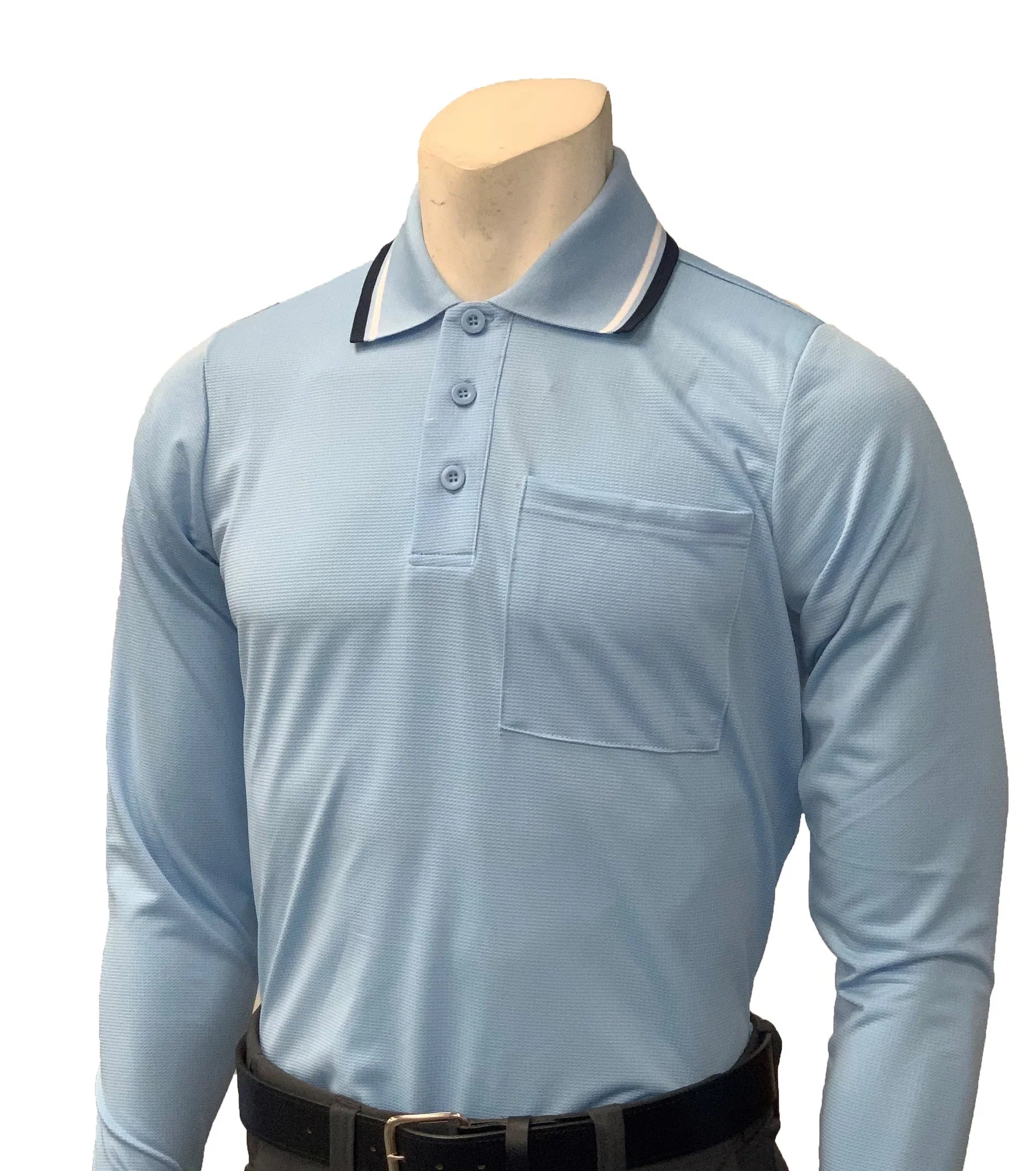Smitty Body Flex Long Sleeve Powder Blue Umpire Shirt Gerry Davis Sports