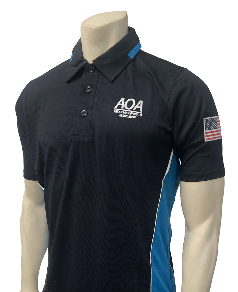 Smitty Midnight Navy/Bright Blue Softball Umpire Shirt (AOA)