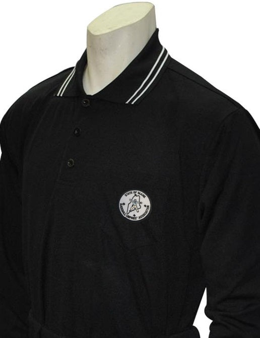 Smitty Body Flex Long Sleeve Black Umpire Shirt (MAINE)