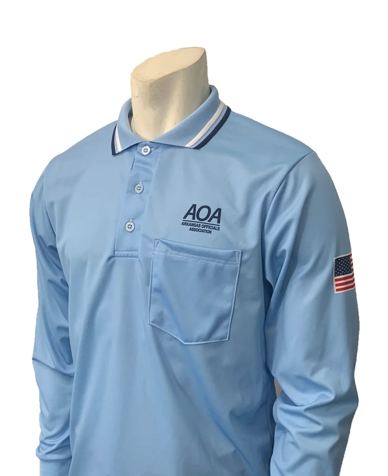Smitty Powder Blue LS Umpire Shirt (AOA)
