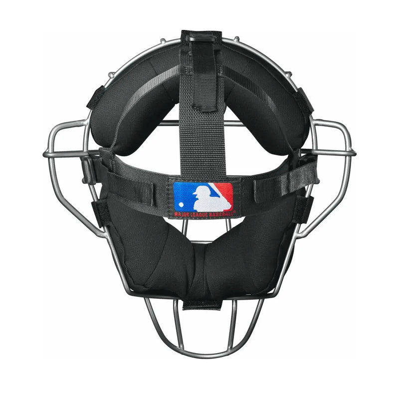 Wilson Dyna-Lite Titanium Umpire Mask - Black Synthetic Leather Pads