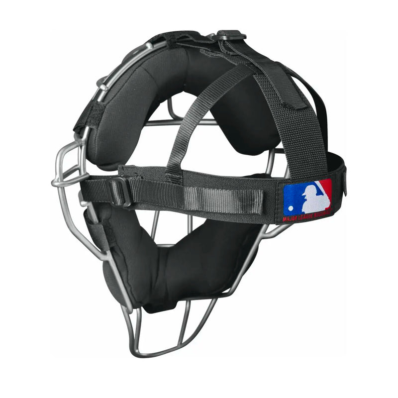 Wilson Dyna-Lite Titanium Umpire Mask - Black Synthetic Leather Pads