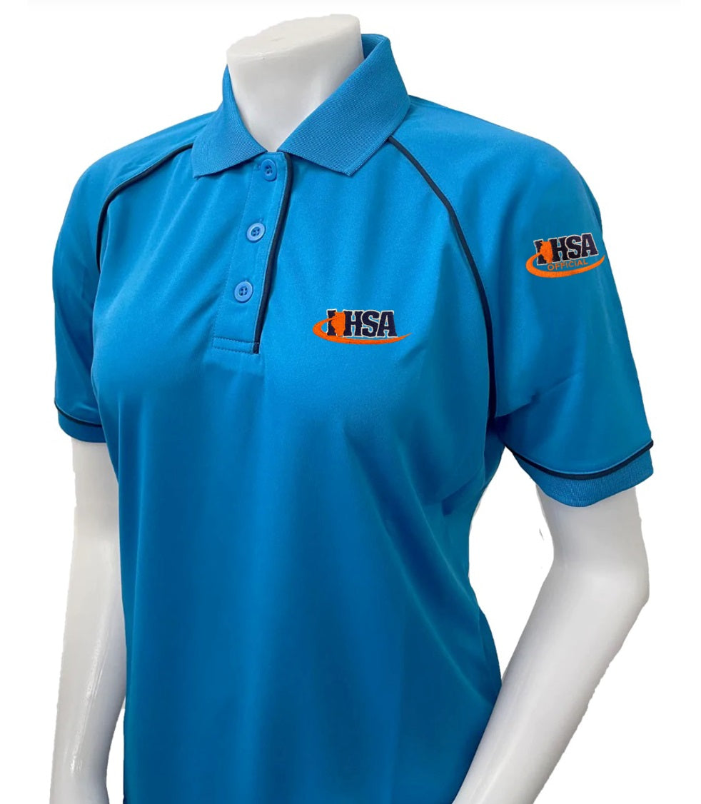 Smitty Women's Bright Blue Volleyball Referee Shirt (IHSA) Gerry Davis Sports