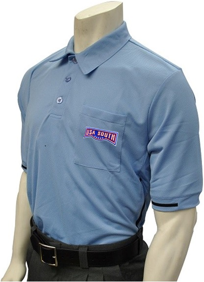 Smitty Pro Series Carolina Blue Umpire Shirt (USA SOUTH)