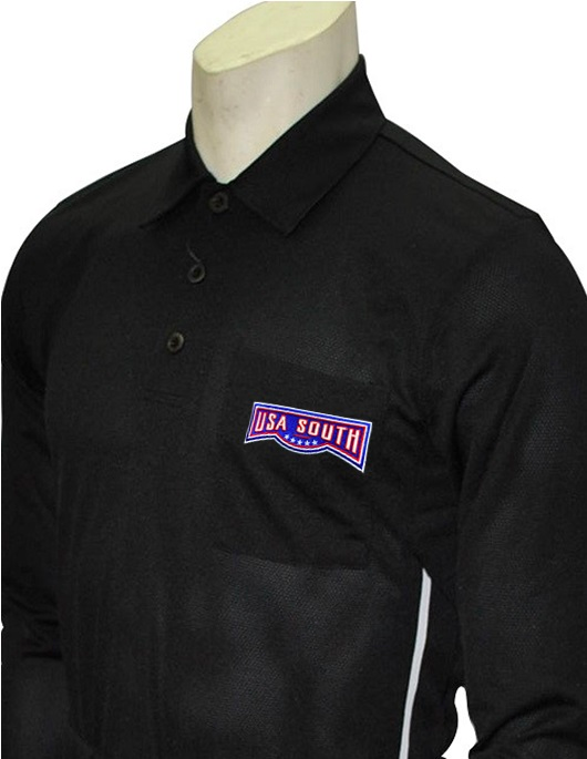 Smitty Pro Series Long Sleeve Black Umpire Shirt (USA SOUTH)