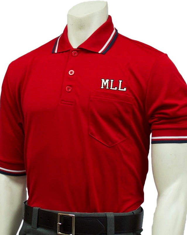Smitty Performance Mesh Red Umpire Shirt (MLL)
