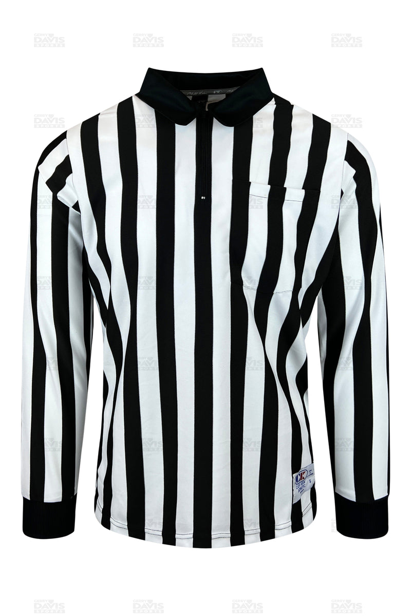 Cliff Keen 1" Stripe Performance Poly Referee LS Shirt