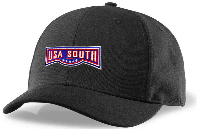 Richardson Black 4-Stitch Combo Umpire Hat (USA SOUTH)