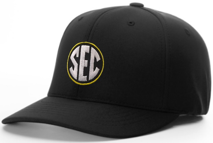Richardson Black 8-Stitch Base Umpire Hat (SEC)