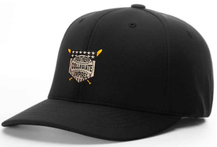 Richardson Black 8-Stitch Base Umpire Hat (SCUA)