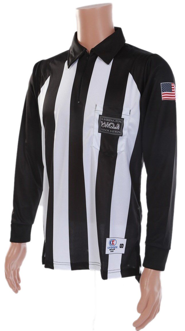 WOA Long Sleeve Football Referee Shirt