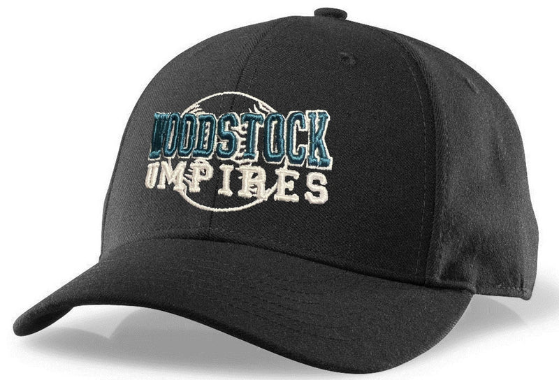 Richardson Black Umpire 6-Stitch Base Hat (Woodstock)
