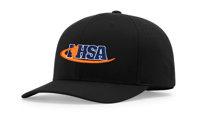 Illinois (IHSA) Richardson 753 Black 8-Stitch Performance Ignite LT Umpire Hat