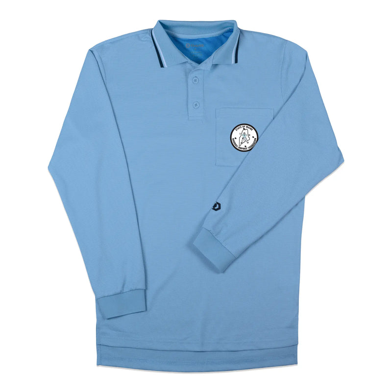 Davis BFX Traditional LS Powder Blue Umpire Shirt (MAINE)