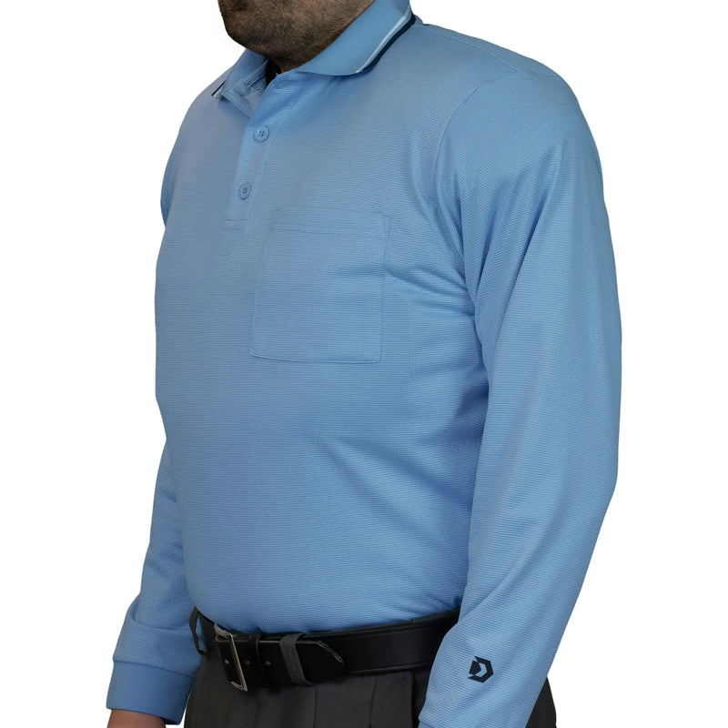 Davis BFX Traditional LS Powder Blue Umpire Shirt