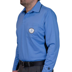 Davis BFX MLB Homage V2 Side Panel LS Sky Blue Umpire Shirt (Maine)