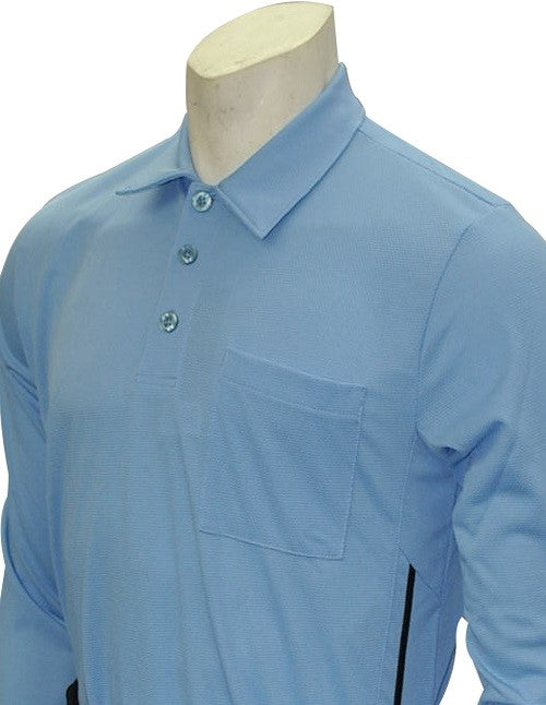 Smitty Pro Series Long Sleeve Carolina Blue Umpire Shirt