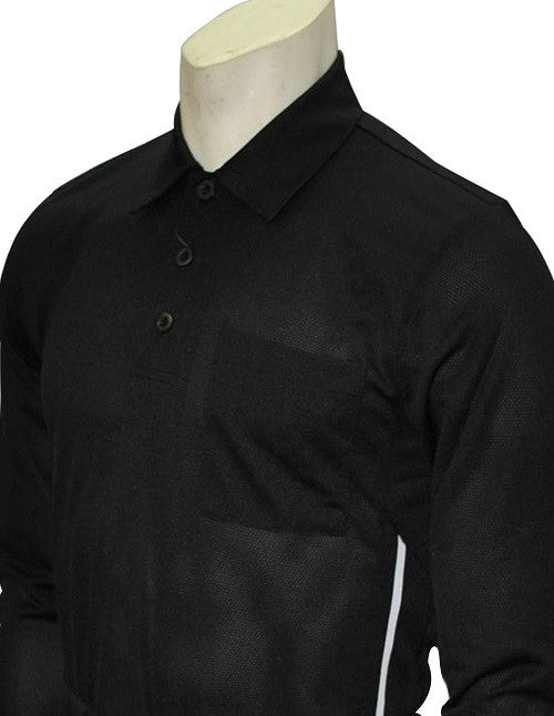 Smitty Pro Series Long Sleeve Black Umpire Shirt