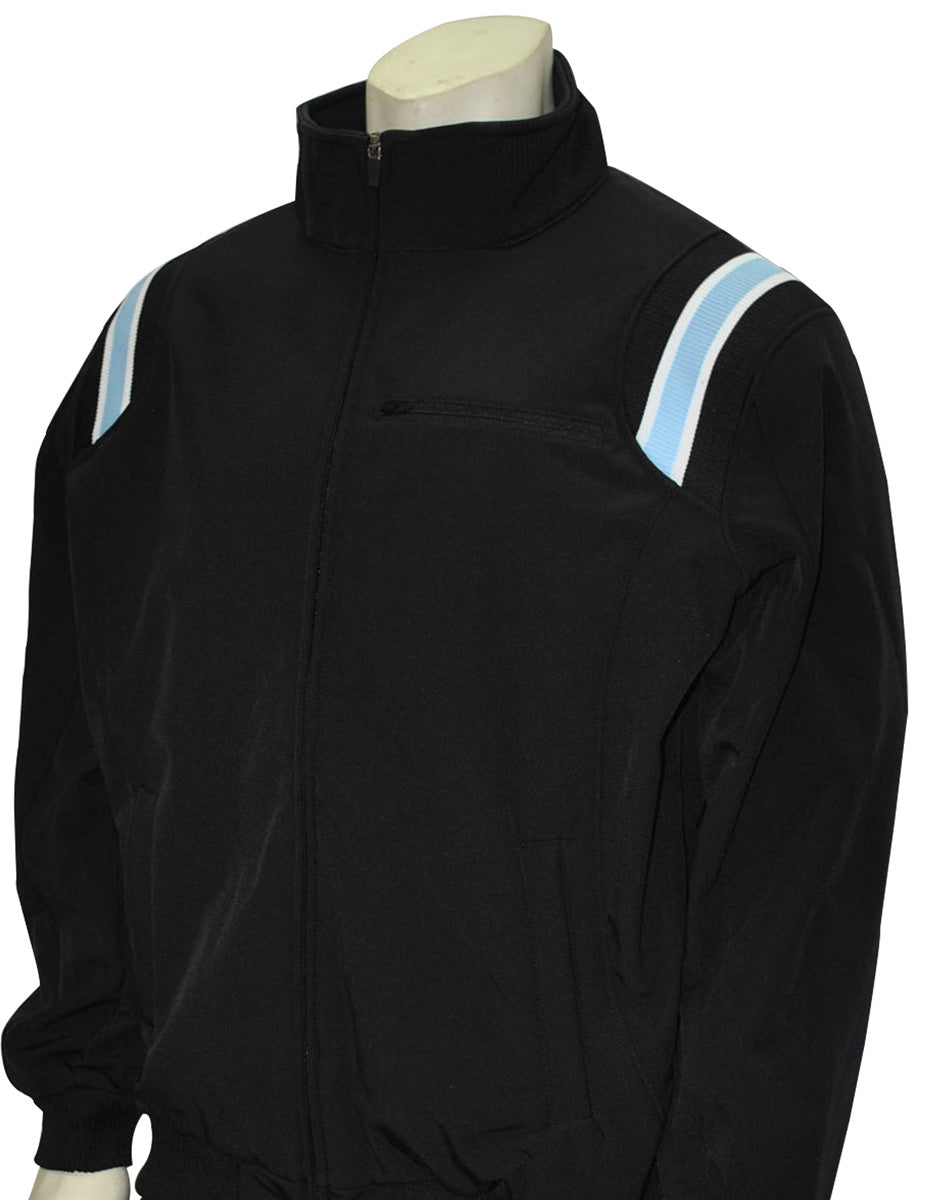 Smitty Thermal Fleece Black/Powder Blue Umpire Jacket Gerry Davis Sports