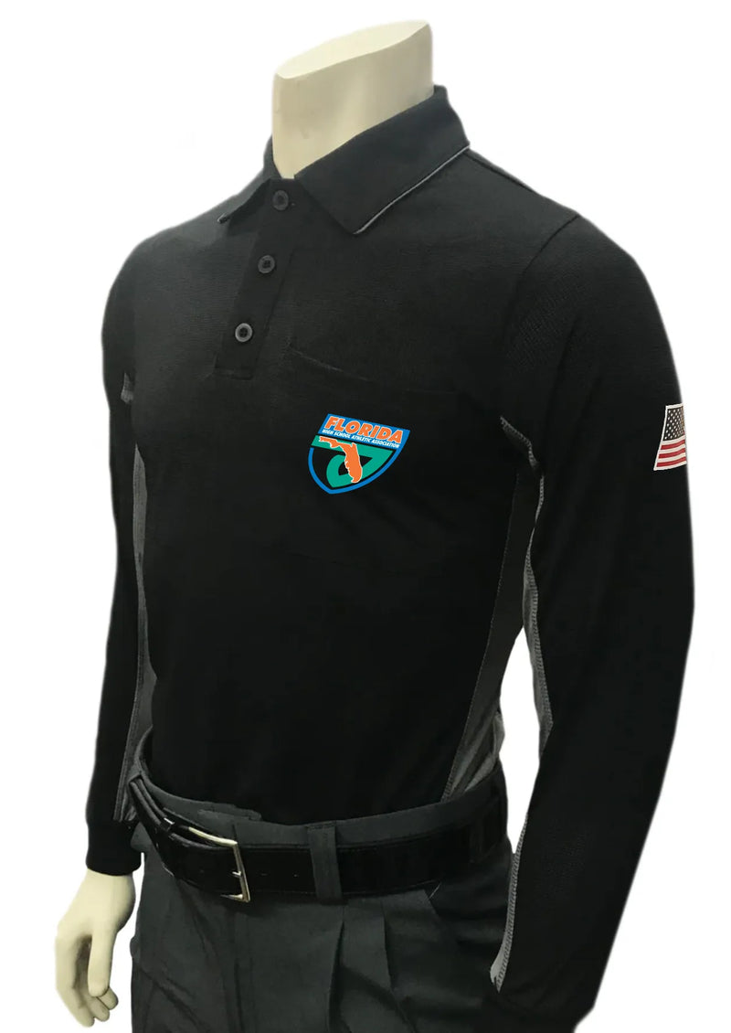 Smitty MLB Replica V2 Black LS Umpire Shirt (FHSAA)