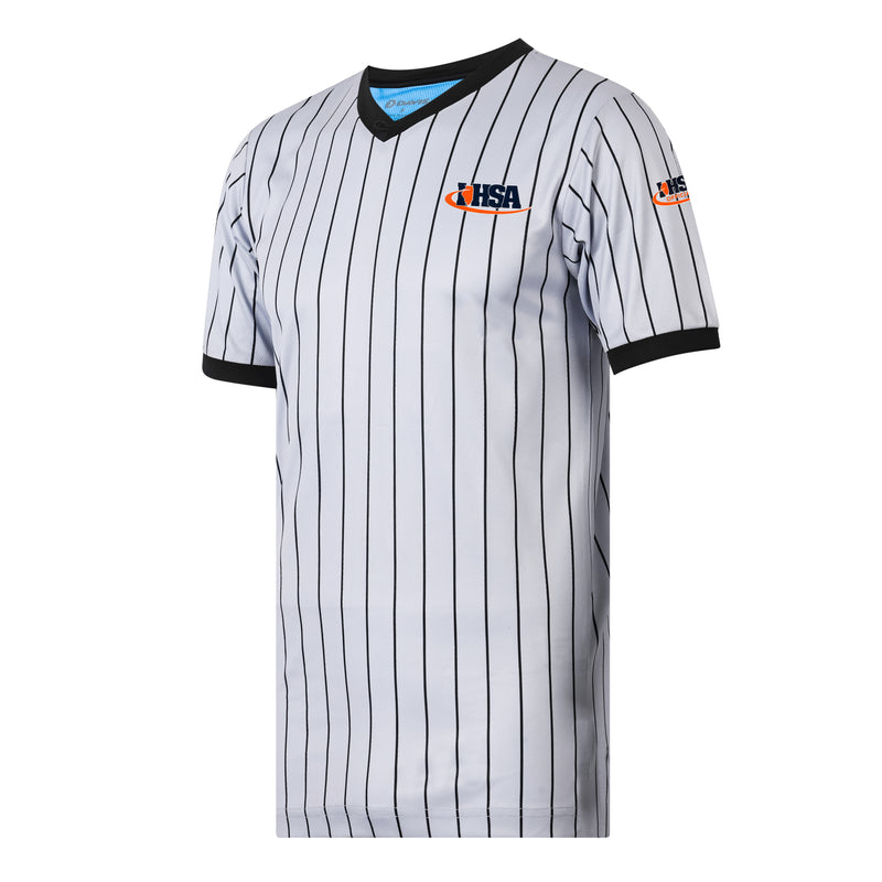 Illinois (IHSA) Davis BFX Gray Pinstripe Referee Shirt