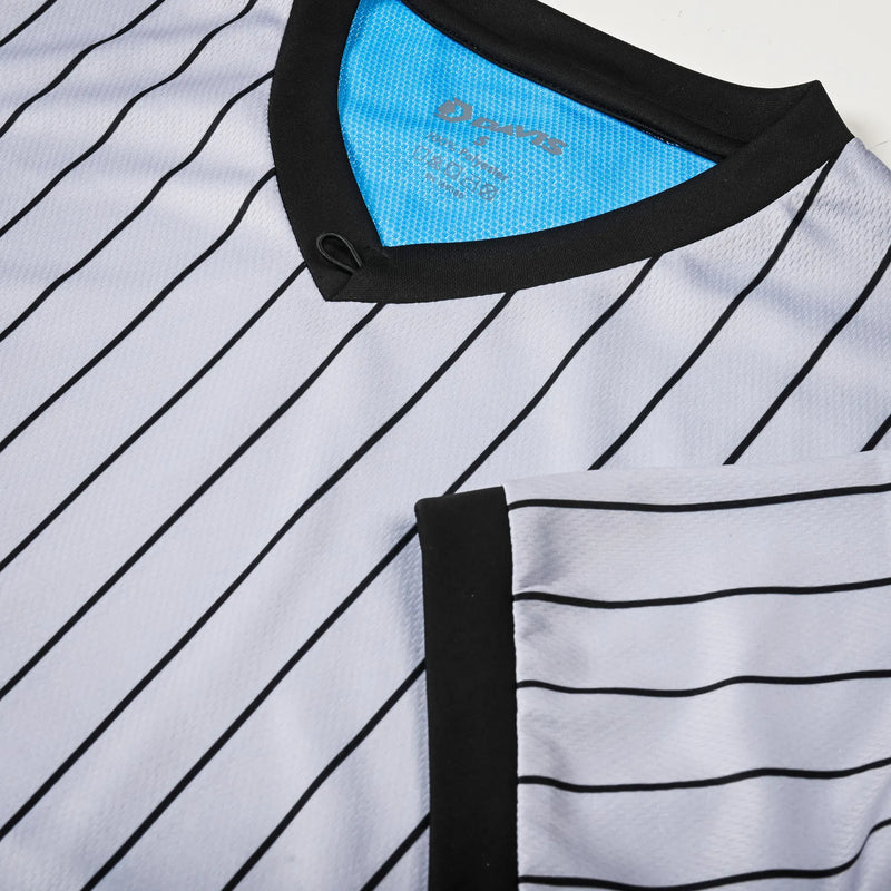 Davis BFX Gray Pinstripe Referee Shirt