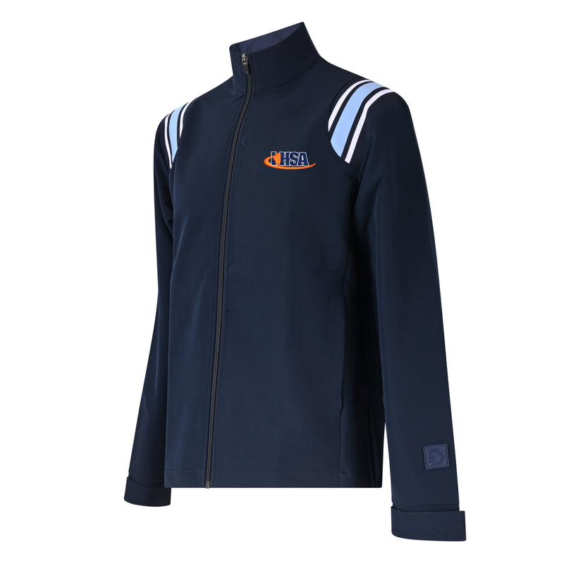 Illinois (IHSA) Davis BFX Soft Shell Navy/Powder Blue Traditional Jacket