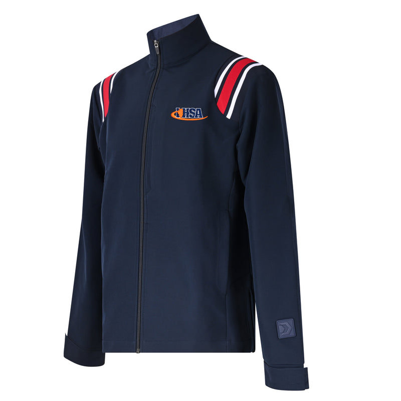Illinois (IHSA) Davis BFX Soft Shell Navy/Red Traditional Jacket
