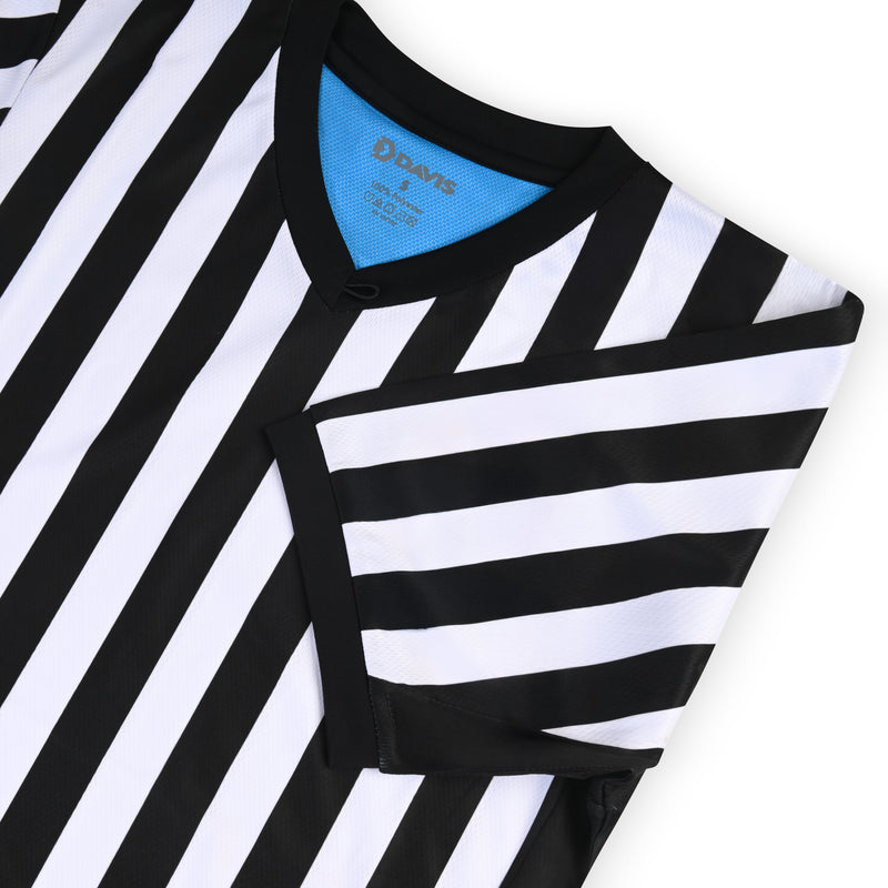Davis BFX Black Side Panel Referee Shirt - Tall