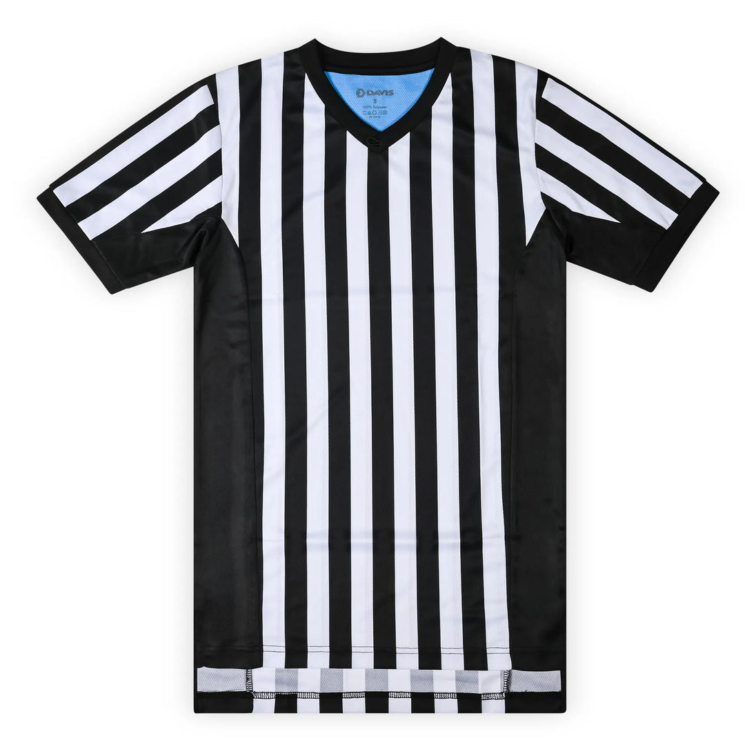 Davis BFX Black Side Panel Referee Shirt -Tall - Minor Defect