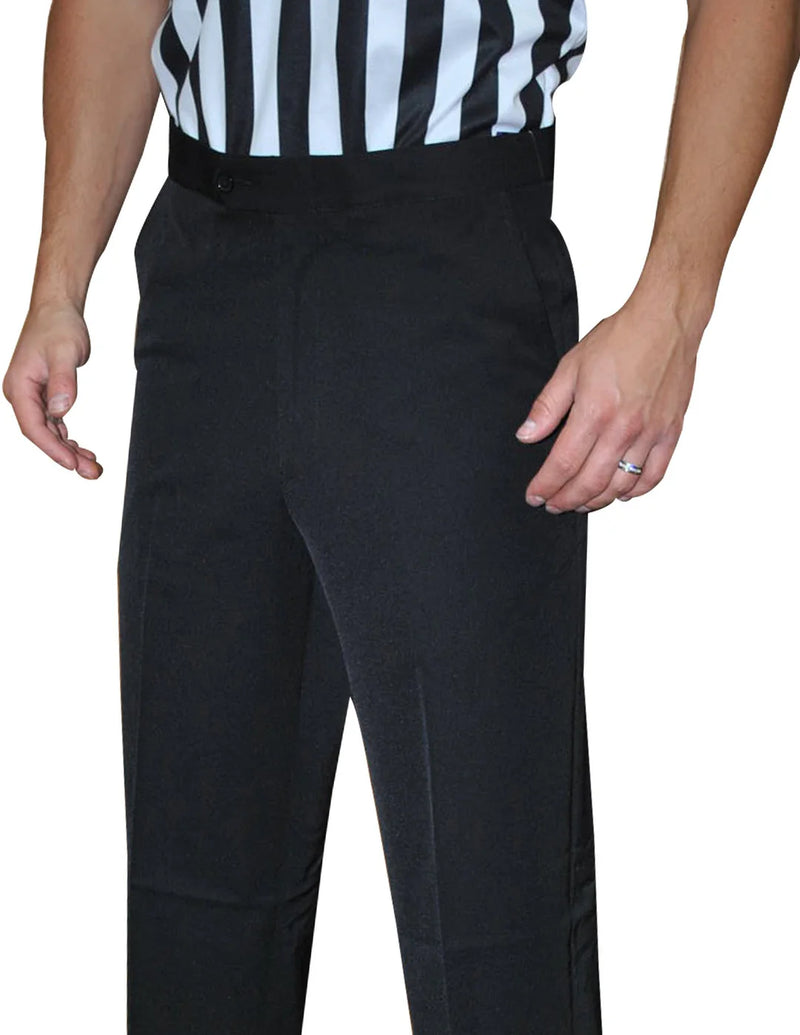 Smitty Polyester Flat Front Basketball Referee Pants with Slash Pockets