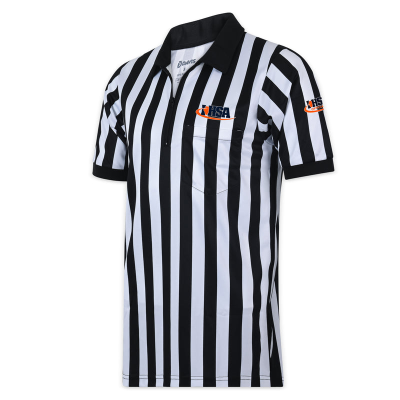 Illinois (IHSA) Davis Core 1" Stripe Football Referee Shirt