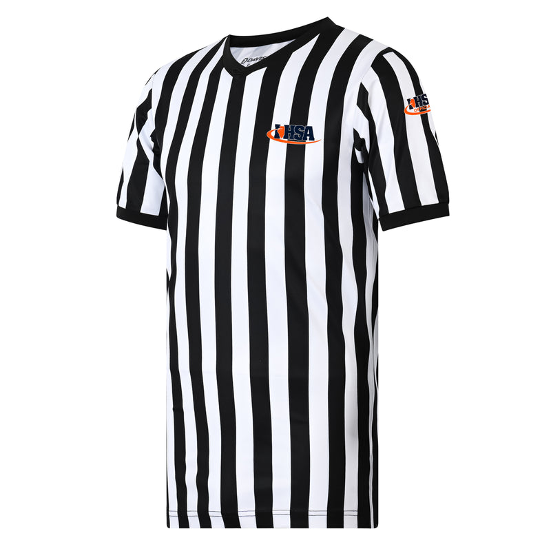 Illinois (IHSA) Davis Core 1" Stripe Referee Shirt