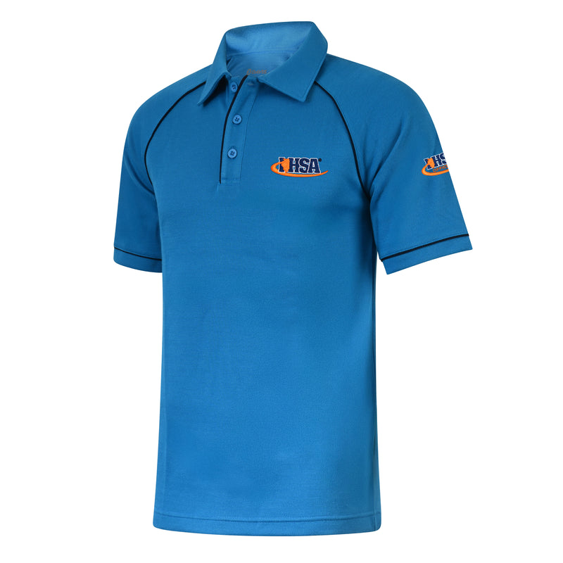 Illinois (IHSA) Davis C3 Bright Blue Raglan Sleeve Volleyball Referee Shirt