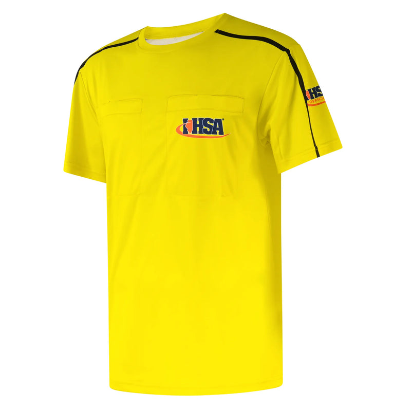 Davis IHSA AeroFLX Soccer Yellow Referee Shirt 2.0 (IHSA)