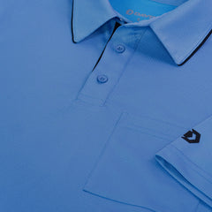 Davis BFX MLB Homage V2 Side Panel Sky Blue Umpire Shirt w/ Numbers