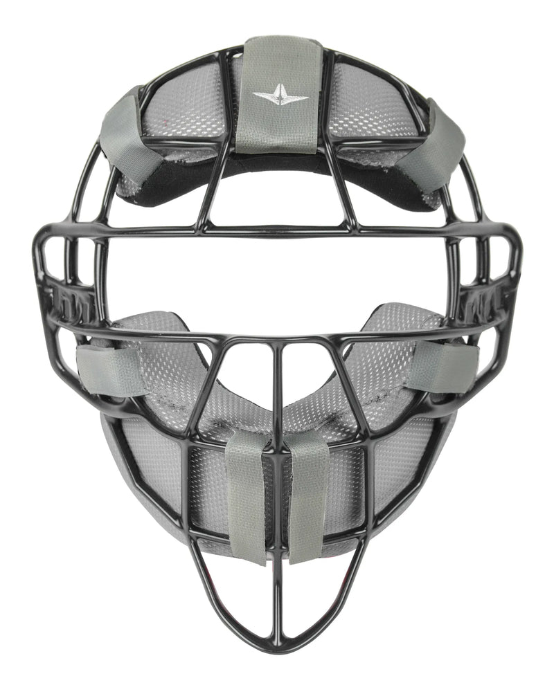 All-Star FM4000 Black Magnesium Umpire Mask - Graphite LUC Pads