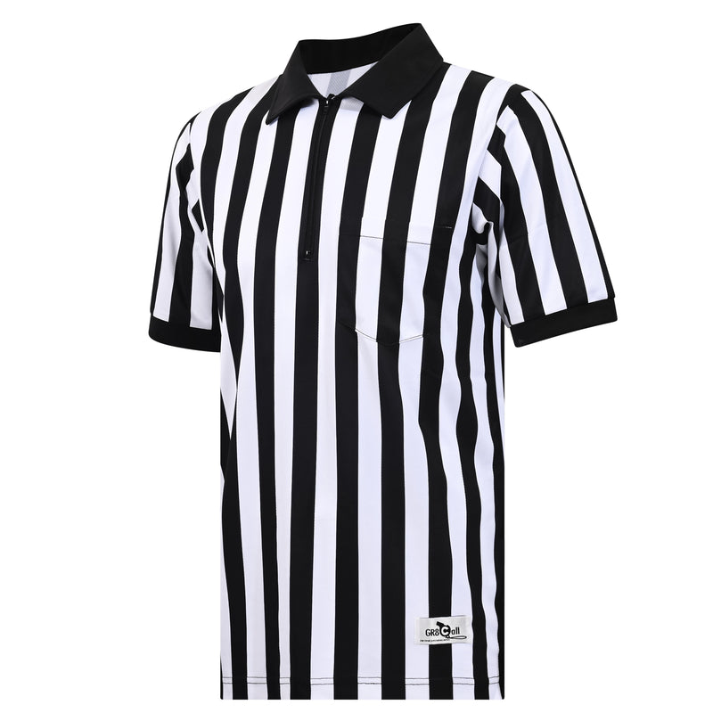 GR8 Call 1" Stripe Soft-Tech Football Referee Shirt (IHSA)