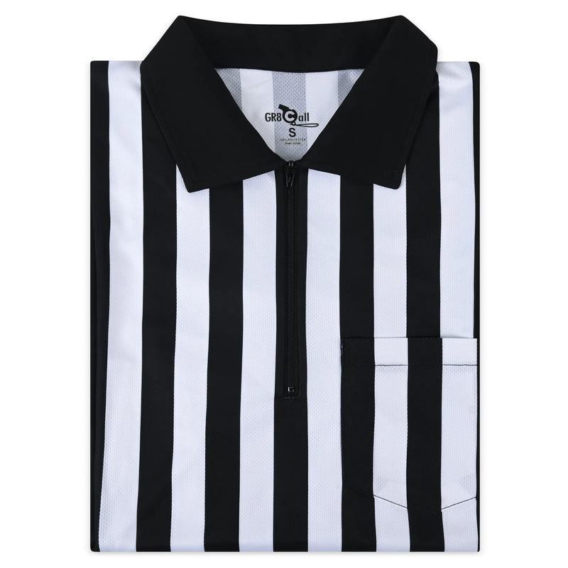 GR8 Call 1" Stripe Soft-Tech Football Referee LS Shirt (IHSA)