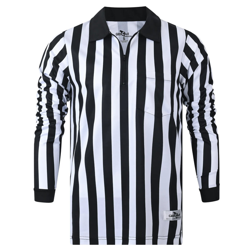 GR8 Call 1" Stripe Soft-Tech Football Referee LS Shirt (IHSA)