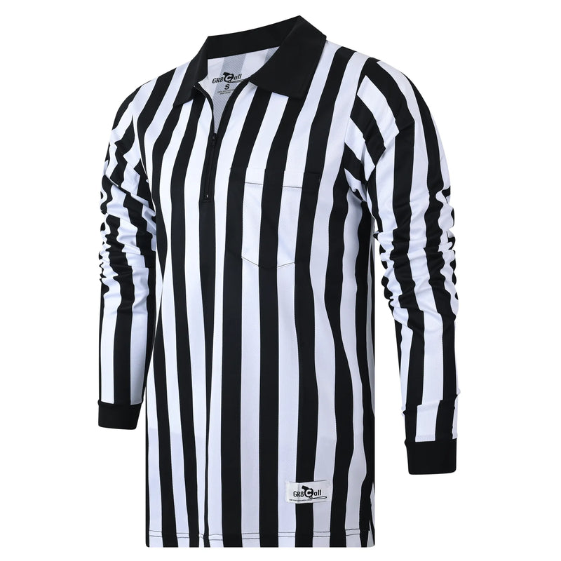 GR8 Call 1" Stripe Soft-Tech Football Referee LS Shirt (IHSA)