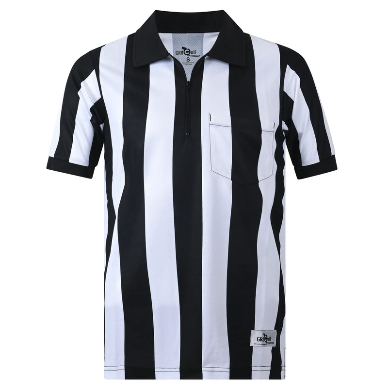 GR8 Call 2" Stripe Soft-Tech Football Referee Shirt