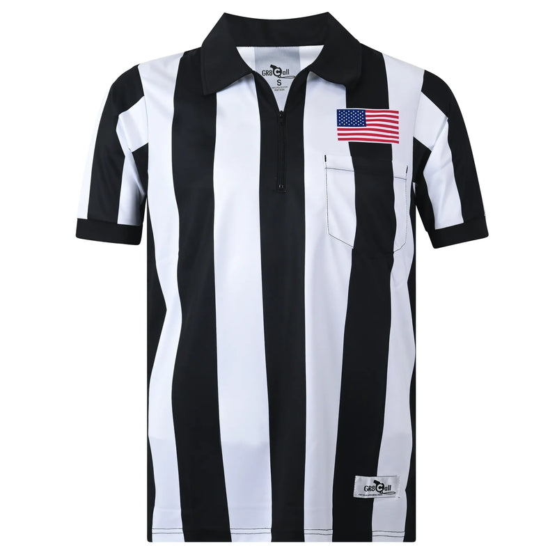 GR8 Call 2.25" Ultra-Tech Football Referee Shirt w/ American Flag