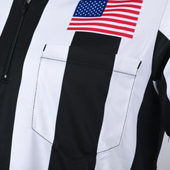 GR8 Call 2.25" Ultra-Tech Football Referee Shirt w/ American Flag