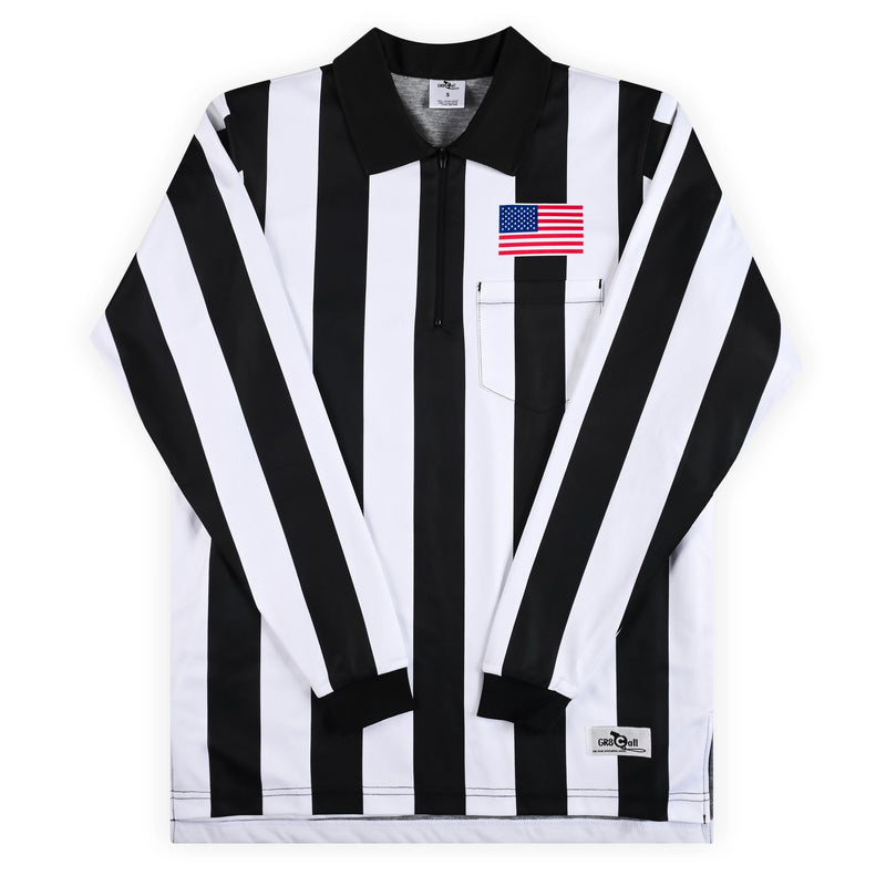 GR8 Call 2 1/4" Stripe StormSkin Foul Weather Football Referee LS Shirt/Jacket