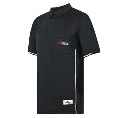 GR8 Call Vertical Stripe Black Umpire Shirt (A10)