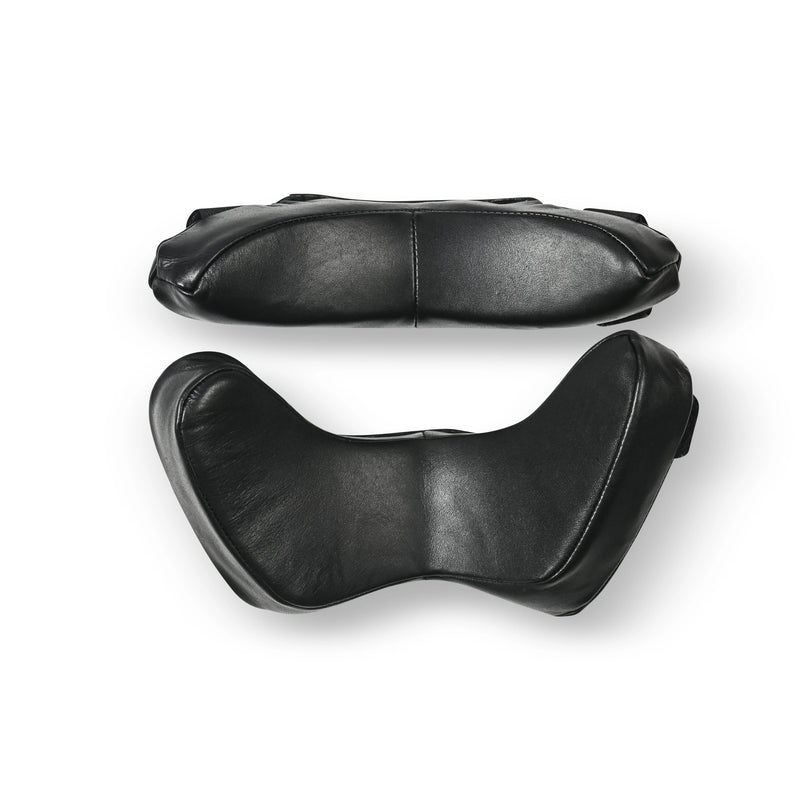 GR8 Call Lightweight Steel Umpire Mask - Genuine Calfskin Leather Pads