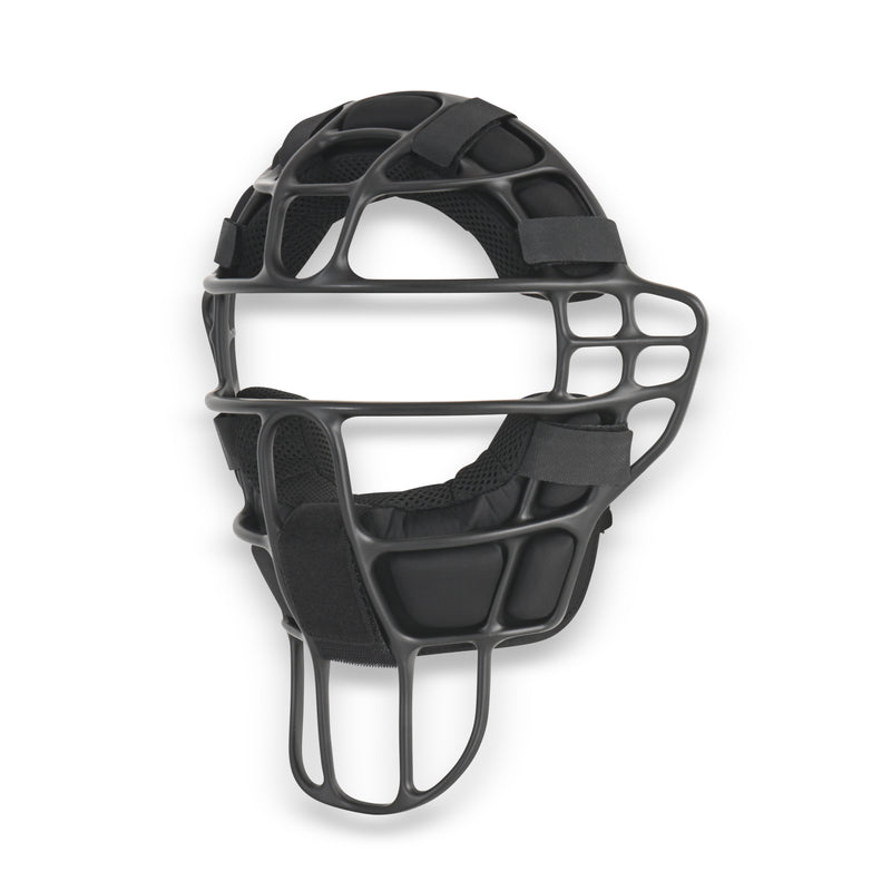 Davis Mirage 12 XCG Magnesium umpire mask with black pads