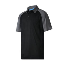 Davis MX3 Black/Charcoal Raglan Sleeve Umpire Shirt (LL CT D4)