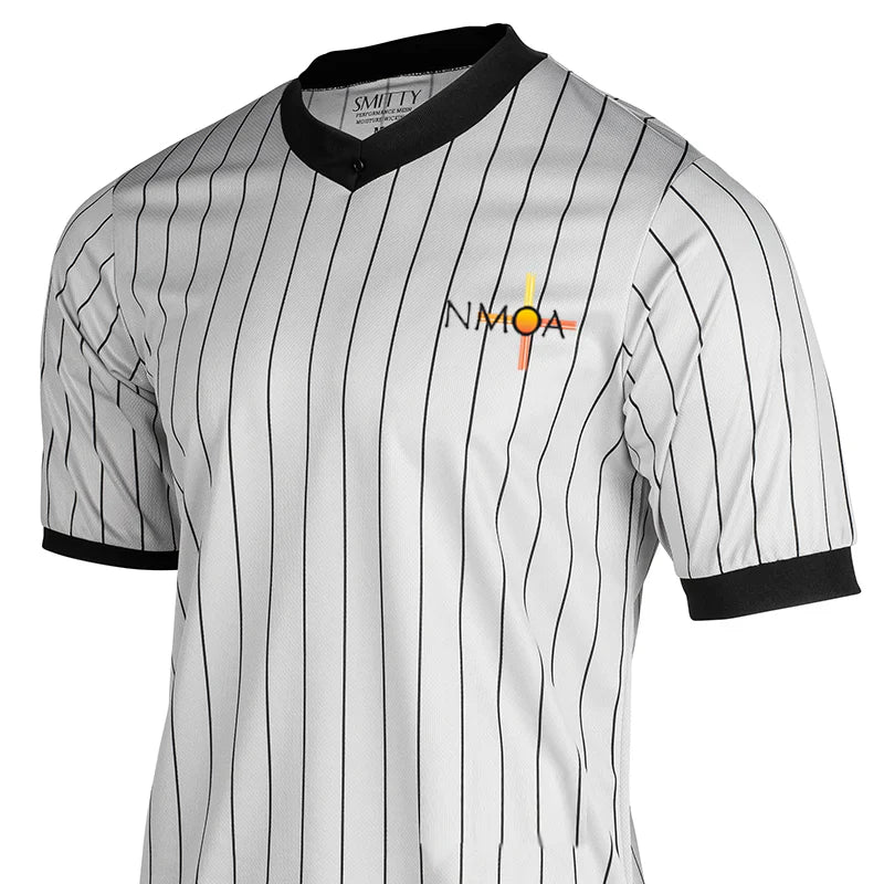 New Mexico (NMOA) Smitty Gray Pinstripe Referee Shirt